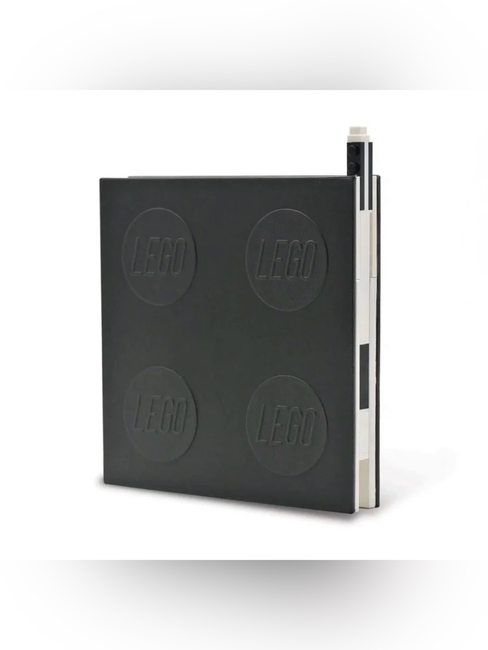 LEGO Locking Notebook with Gel Pen Black Hardcover Journal New